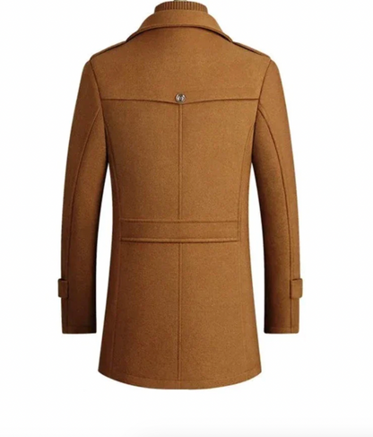 Aurrela | Prestige Overcoat in Virgin Wool | Camel