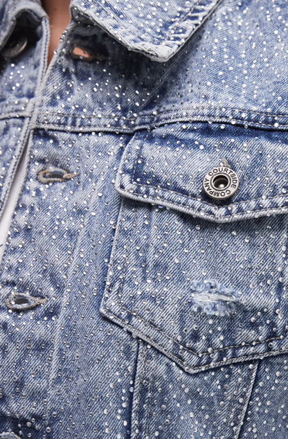 Aurrela | Cropped Distressed Jacket
