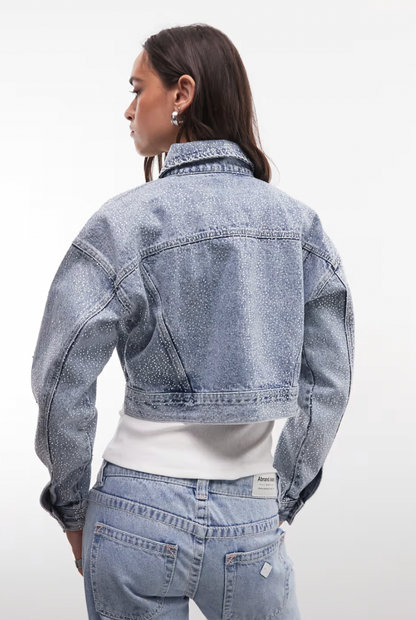 Aurrela | Cropped Distressed Jacket
