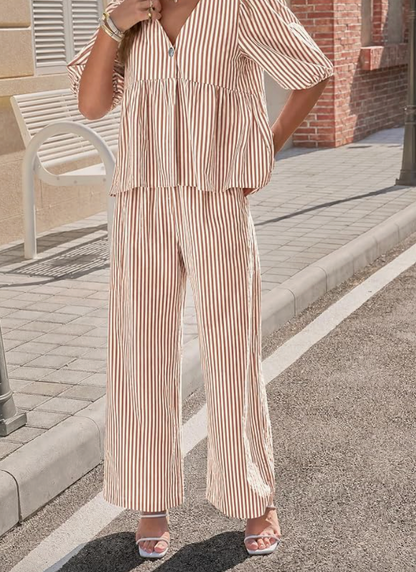 Aurrela | 2-Piece Linen Set Summer