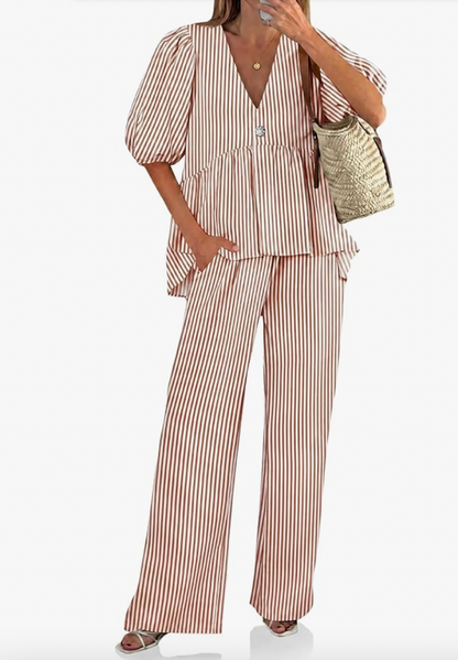 Aurrela | 2-Piece Linen Set Summer
