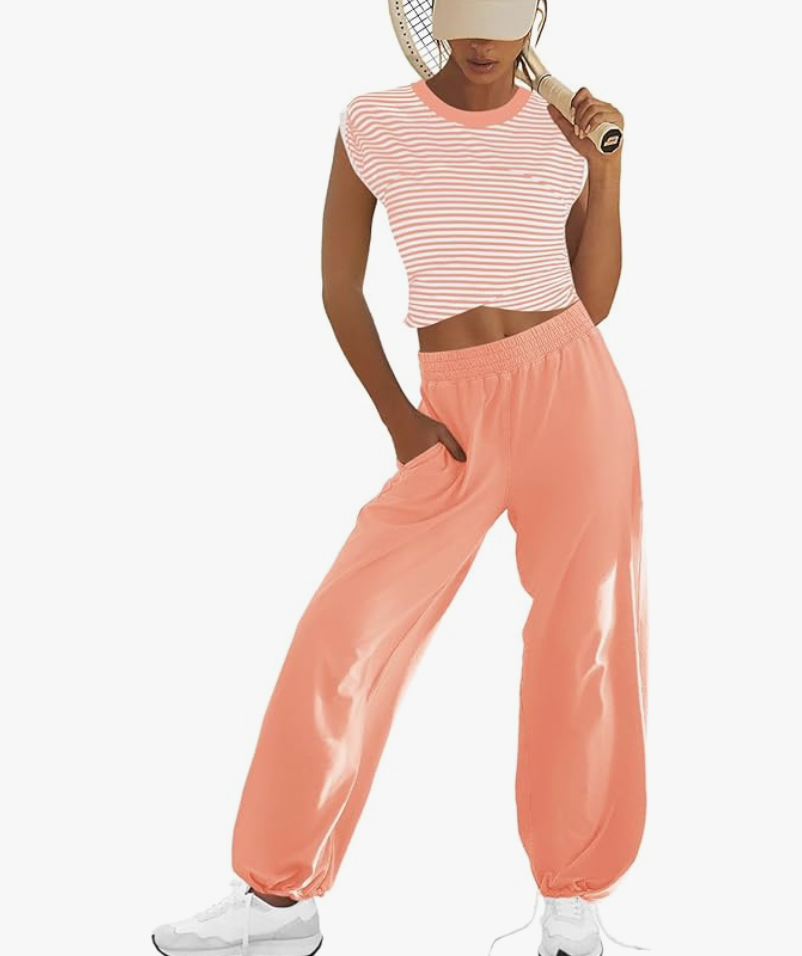 Aurrela | Cropped Top and Wide Trousers with Pockets Tracksuit