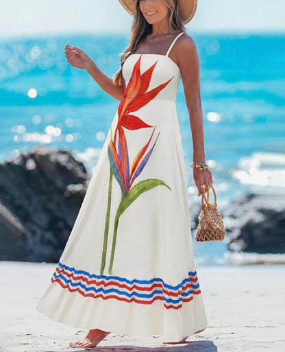 Aurrela | Long Boho A-Line Beach Dress