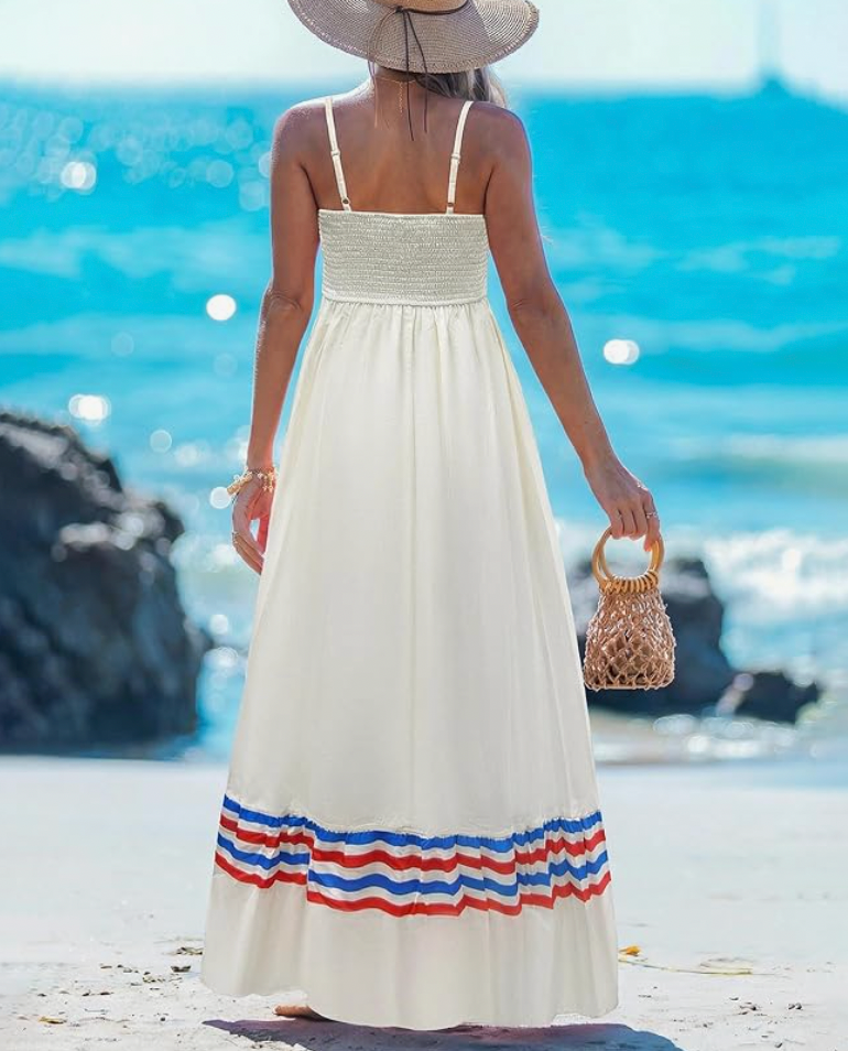 Aurrela | Long Boho A-Line Beach Dress