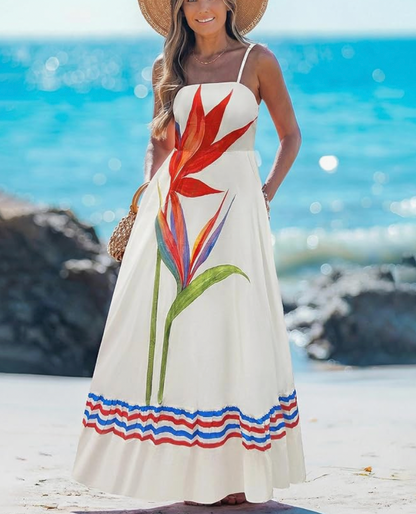 Aurrela | Long Boho A-Line Beach Dress