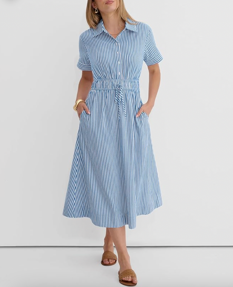 Aurrela | Summer Dress with Short Sleeves