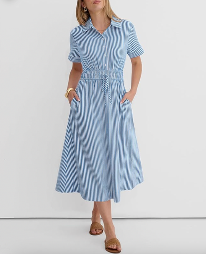 Aurrela | Summer Dress with Short Sleeves