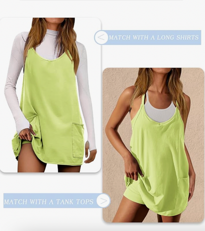 Aurrella | Workout Mini Dress with Shorts
