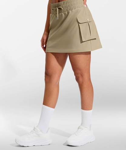 Aurrela | Women's Cargo Skirt with 4 Pockets