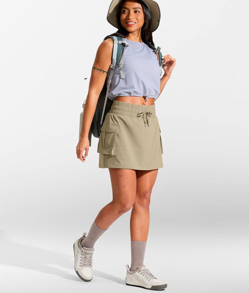 Aurrela | Women's Cargo Skirt with 4 Pockets