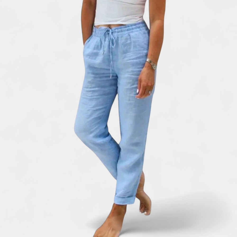 Emma Linen Bottoms – Lightweight Comfort with Timeless Elegance