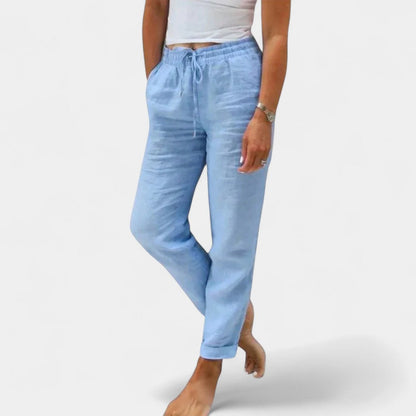 Emma Linen Bottoms – Lightweight Comfort with Timeless Elegance