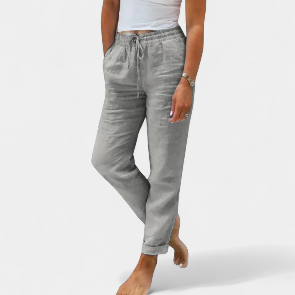 Emma Linen Bottoms – Lightweight Comfort with Timeless Elegance