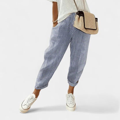 Sandra Striped Pants – Timeless Stripes with Effortless Comfort