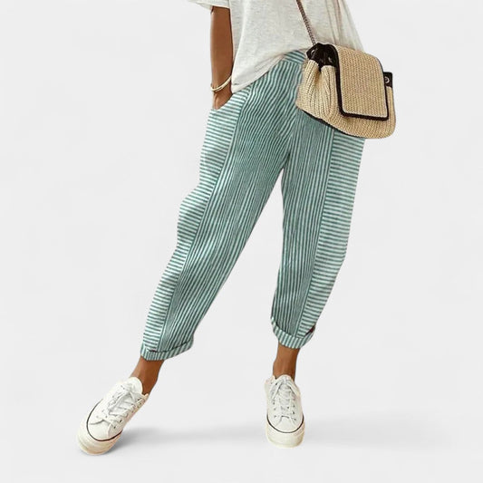 Sandra Striped Pants – Timeless Stripes with Effortless Comfort