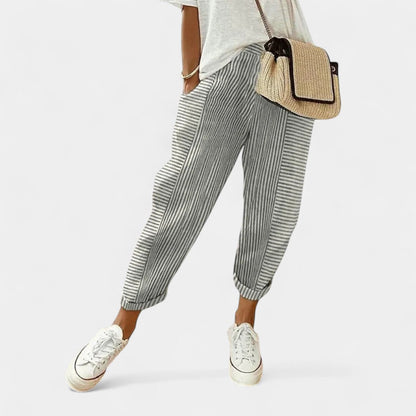 Sandra Striped Pants – Timeless Stripes with Effortless Comfort