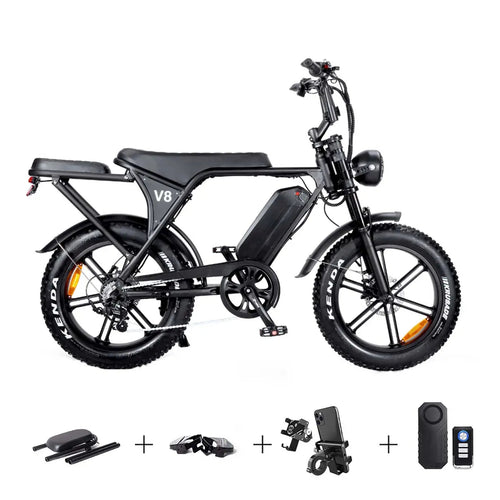 OUXI V8- FATBIKE - ZWART